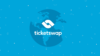 Bloggrafik TicketSwap: Logo vor Weltkugel
