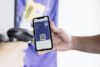 ticket i/O scanner app: close-up of a mobile ticket being scanned