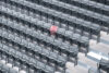 Row of seats with red best seats